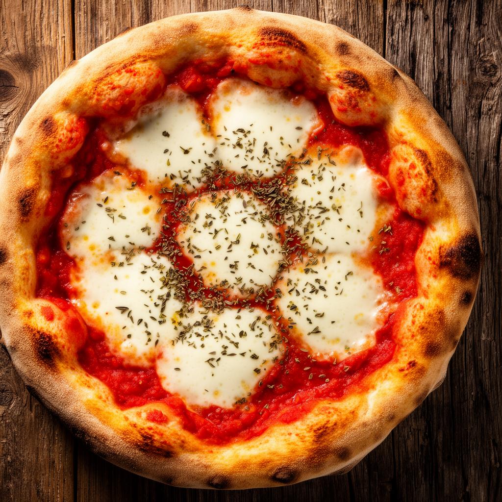 Pizza de mussarela artesanal